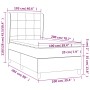 Cama box spring con colchón tela negro 100x200 cm de vidaXL, Camas y somieres - Ref: Foro24-3127943, Precio: 358,17 €, Descue...