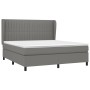 Cama box spring con colchón tela gris oscuro 180x200 cm de vidaXL, Camas y somieres - Ref: Foro24-3128142, Precio: 664,96 €, ...