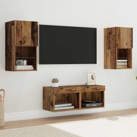Gabinetes de pared para TV 4 pcs Madera Vieja en Muebles TV | Comprar online en Foru.es