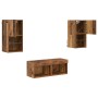 Gabinetes de pared para TV 4 pcs Madera Vieja en Muebles TV | Comprar online en Foru.es