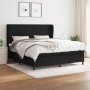Cama box spring con colchón tela negro 180x200 cm de vidaXL, Camas y somieres - Ref: Foro24-3127823, Precio: 653,23 €, Descue...