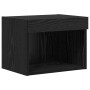 Gabinetes de pared para TV 4 pcs Roble Negro en Muebles TV | Comprar online en Foru.es