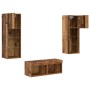 Gabinetes de pared para TV 4 pcs Roble artesanal en Muebles TV | Comprar online en Foru.es