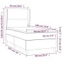 Box spring bed with black fabric mattress 90x190 cm by vidaXL, Beds and slatted bases - Ref: Foro24-3127767, Price: 320,80 €,...
