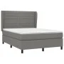 Boxspringbett mit dunkelgrauer Stoffmatratze 140x190 cm von vidaXL, Betten und Lattenroste - Ref: Foro24-3128038, Preis: 537,...