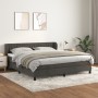 Cama box spring con colchón terciopelo gris oscuro 180x200 cm de vidaXL, Camas y somieres - Ref: Foro24-3127626, Precio: 532,...