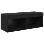 Unidades de pared para TV 8 pcs Roble Negro en Muebles TV | Comprar online en Foru.es