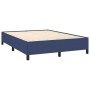Cama box spring con colchón tela azul 140x200 cm de vidaXL, Camas y somieres - Ref: Foro24-3127891, Precio: 495,91 €, Descuen...