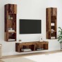 Unidad de Pared para TV 6 pcs Madera envejecida en Muebles TV | Comprar online en Foru.es