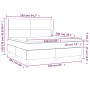 Cama box spring con colchón tela gris taupe 160x200 cm de vidaXL, Camas y somieres - Ref: Foro24-3127817, Precio: 631,77 €, D...