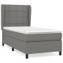 Cama box spring con colchón tela gris oscuro 100x200 cm de vidaXL, Camas y somieres - Ref: Foro24-3127942, Precio: 376,62 €, ...