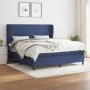 Cama box spring con colchón tela azul 160x200 cm de vidaXL, Camas y somieres - Ref: Foro24-3127819, Precio: 569,72 €, Descuen...
