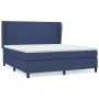 Cama box spring con colchón tela azul 160x200 cm de vidaXL, Camas y somieres - Ref: Foro24-3127819, Precio: 569,72 €, Descuen...