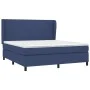Cama box spring con colchón tela azul 160x200 cm de vidaXL, Camas y somieres - Ref: Foro24-3127819, Precio: 569,72 €, Descuen...