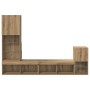 Unidades de pared para TV Roble artesanal Madera contrachapada en Muebles TV | Comprar online en Foru.es