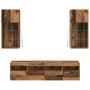 Unidades de TV de Pared con LED 5 pcs Madera Vieja en Muebles TV | Comprar online en Foru.es