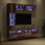 Mueble de TV 7 pcs Madera envejecida Madera de ingeniería en Muebles TV | Comprar online en Foru.es