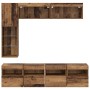 Mueble de TV 7 pcs Madera envejecida Madera de ingeniería en Muebles TV | Comprar online en Foru.es
