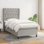 Box spring bed with light gray fabric mattress 80x200 cm by vidaXL, Beds and slatted bases - Ref: Foro24-3128157, Price: 330,...