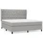 Boxspringbett mit hellgrauer Stoffmatratze 180x200 cm von vidaXL, Betten und Lattenroste - Ref: Foro24-3128221, Preis: 602,77...
