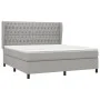 Boxspringbett mit hellgrauer Stoffmatratze 180x200 cm von vidaXL, Betten und Lattenroste - Ref: Foro24-3128221, Preis: 602,77...