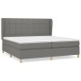 Cama box spring con colchón tela gris oscuro 200x200 cm de vidaXL, Camas y somieres - Ref: Foro24-3128550, Precio: 653,58 €, ...