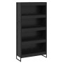 Estantería para libros 2 pcs Roble Negro 80 x 30 x 155 cm en Librerías y estanterías | Comprar online en Foru.es