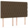 Box spring bed with dark brown fabric mattress 140x190 cm by vidaXL, Beds and slatted bases - Ref: Foro24-3128200, Price: 536...