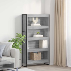 Estantería para libros 2 pcs Gris Sonoma 80 x 30 x 155 cm en Librerías y estanterías | Comprar online en Foru.es