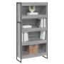 Estantería para libros 2 pcs Gris Sonoma 80 x 30 x 155 cm en Librerías y estanterías | Comprar online en Foru.es