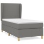 Cama box spring con colchón tela gris oscuro 100x200 cm de vidaXL, Camas y somieres - Ref: Foro24-3128342, Precio: 389,14 €, ...