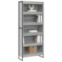 Estantería para libros 2 pcs Gris Sonoma 80 x 30 x 155 cm en Librerías y estanterías | Comprar online en Foru.es