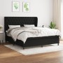 Cama box spring con colchón tela negro 160x200 cm de vidaXL, Camas y somieres - Ref: Foro24-3128215, Precio: 616,06 €, Descue...