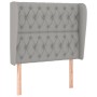 Cama box spring con colchón tela gris claro 90x200 cm de vidaXL, Camas y somieres - Ref: Foro24-3128733, Precio: 352,70 €, De...