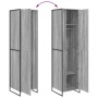 Armario 2 pcs Gris Sonoma 50 x 50 x 200 cm Madera contrachapada en Armarios roperos | Comprar online en Foru.es