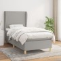 Cama box spring con colchón tela gris claro 90x200 cm de vidaXL, Camas y somieres - Ref: Foro24-3128333, Precio: 353,90 €, De...