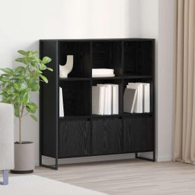 Estantería para libros 2 pcs Roble Negro 99,5 x 30 x 108,5 cm en Librerías y estanterías | Comprar online en Foru.es