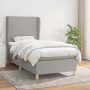 Cama box spring con colchón tela gris claro 80x200 cm de vidaXL, Camas y somieres - Ref: Foro24-3128317, Precio: 324,81 €, De...