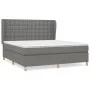 Box spring bed with dark gray fabric mattress 180x200 cm by vidaXL, Beds and slatted bases - Ref: Foro24-3128862, Price: 634,...