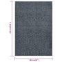 Alfombra de pelo corto gris antracita 160x230 cm en Alfombras | Comprar online en Foru.es