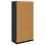 Armario Roble Negro 100 x 50 x 200 cm Madera contrachapada en Armarios roperos | Comprar online en Foru.es