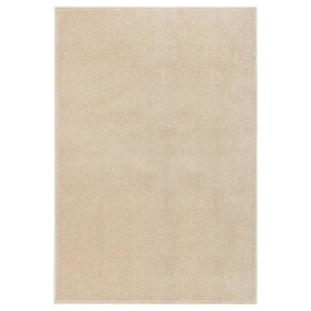 Alfombra de pelo corto beige 160x230 cm en Alfombras | Comprar online en Foru.es