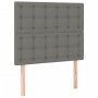 Cama box spring con colchón tela gris oscuro 90x200 cm de vidaXL, Camas y somieres - Ref: Foro24-3128254, Precio: 393,33 €, D...