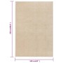Alfombra de pelo corto beige 160x230 cm en Alfombras | Comprar online en Foru.es