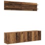 Unidades de TV 6 pcs Madera vieja Madera contrachapada en Muebles TV | Comprar online en Foru.es