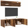 Unidades de TV 6 pcs Madera vieja Madera contrachapada en Muebles TV | Comprar online en Foru.es