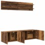 Unidades de TV 6 pcs Madera vieja Madera contrachapada en Muebles TV | Comprar online en Foru.es
