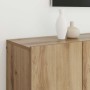 Unidades de TV 6 pcs Roble artisan Madera contrachapada en Muebles TV | Comprar online en Foru.es