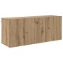 Unidades de TV 6 pcs Roble artisan Madera contrachapada en Muebles TV | Comprar online en Foru.es