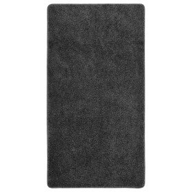 Alfombra peluda antideslizante gris oscuro 80x150 cm en Alfombras | Comprar online en Foru.es